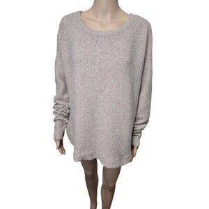 Becool M/L heathered knitted long sleeve sweater top warm mature women female